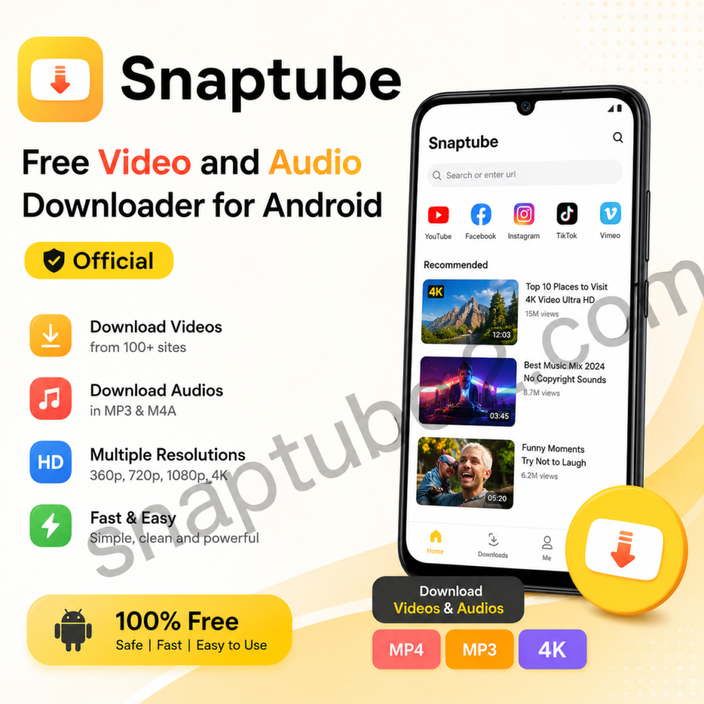 Snaptube Free Video and Audio Downloader for Android (Official)