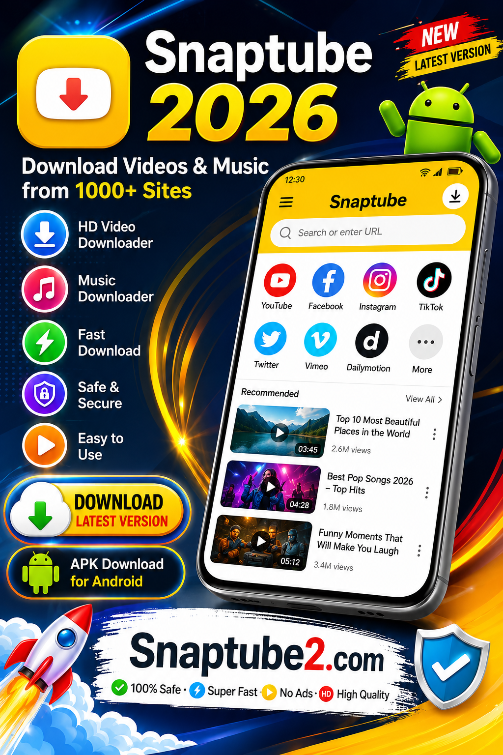 Snaptube 2026 APK Download Latest Version for Android