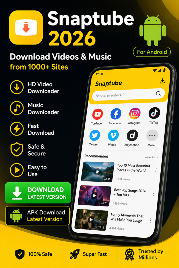 Snaptube 2026 APK Download Latest Version for Android